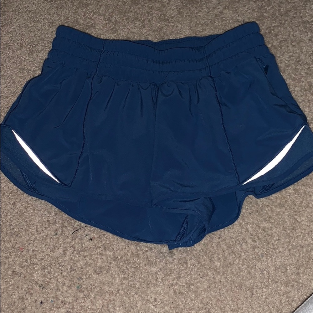 blue lululemon shorts